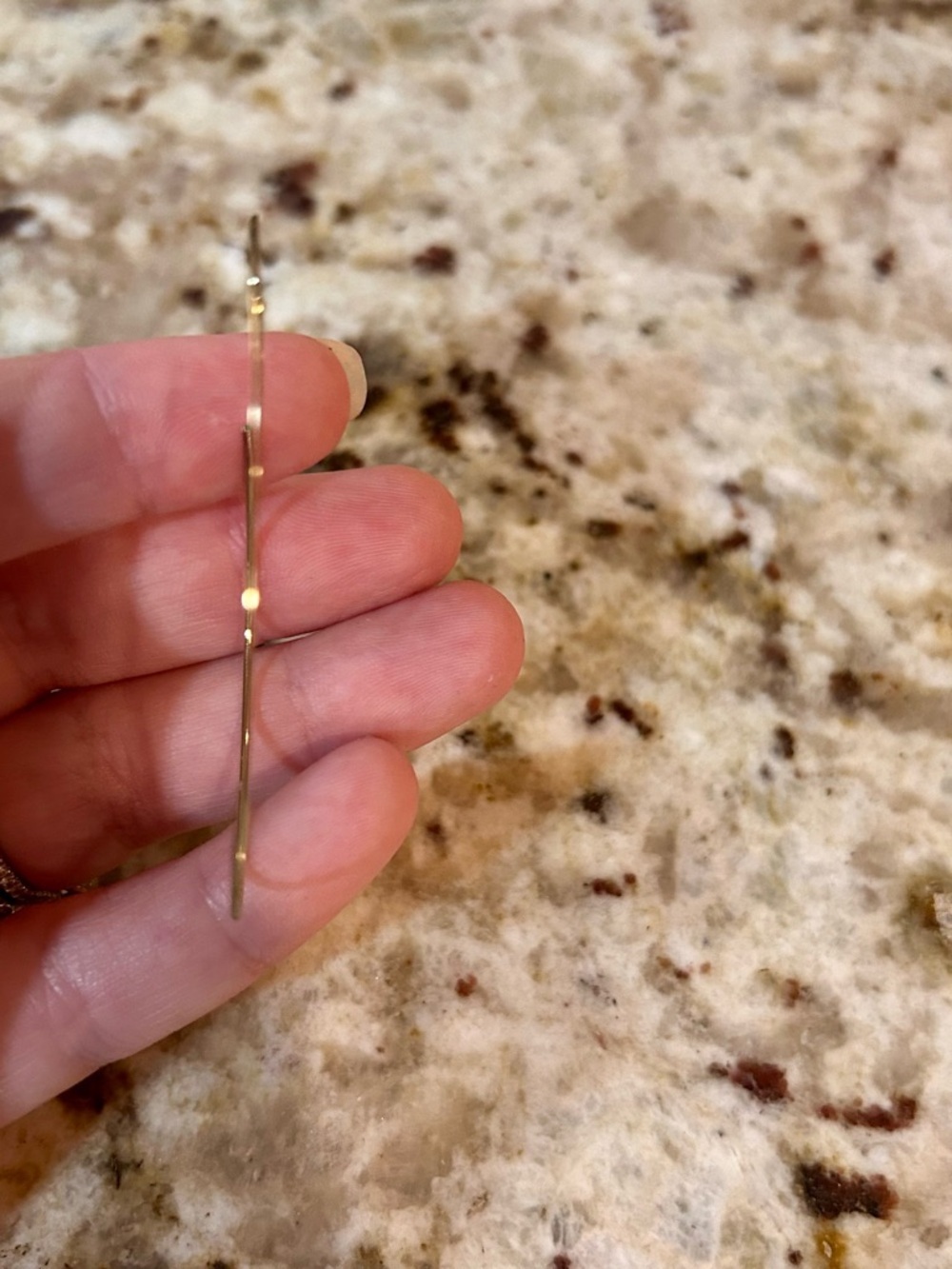 Gold Open Hoop Earrings - Picture 3 of 3